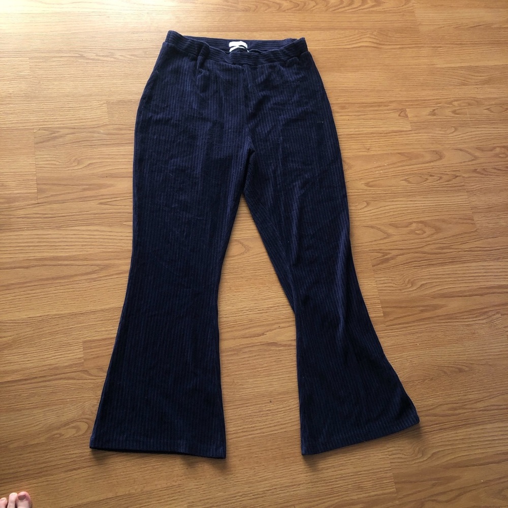 Urban Outfitters Dark Navy Ribbed Corduroy Pants